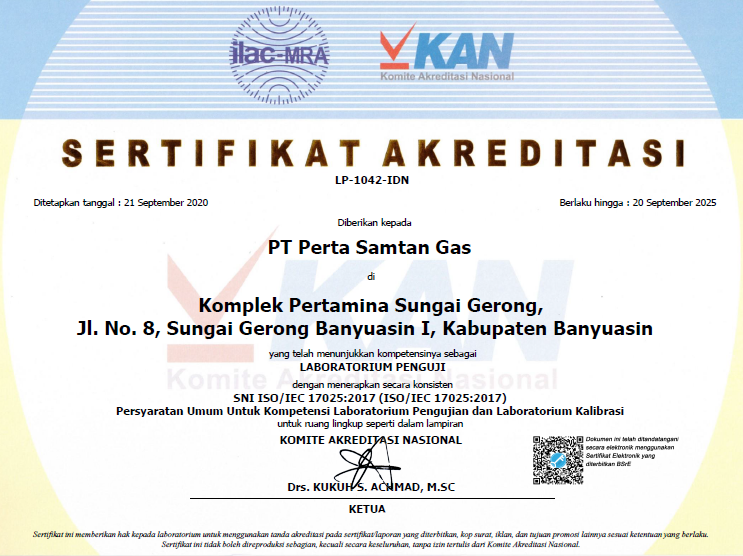 Sertifikat Akreditasi KAN