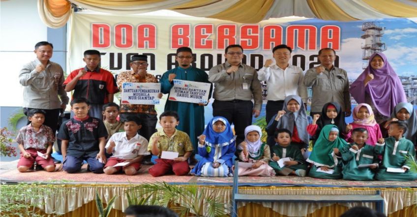 Perta Samtan Gas  Menyerahkan Donasi Pembangunan Musholla dan Rumah Tahfiz & Dhuafa